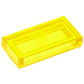 Lego Used - Tile 1 x 2~ [Trans-Yellow]