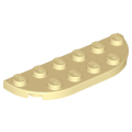 Lego NEW - Plate Round Corner 2 x 6 Double~ [Tan]