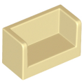 Lego NEW - Panel 1 x 2 x 1 with Rounded Corners and 2 Sides~ [Tan]