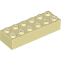 Lego Used - Brick 2 x 6~ [Tan]