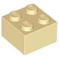 Lego Used - Brick 2 x 2~ [Tan]