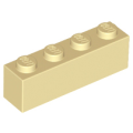 Lego Used - Brick 1 x 4~ [Tan]