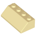 Lego NEW - Slope 45 2 x 4~ [Tan]