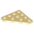 Lego NEW - Wedge Plate 4 x 4 Cut Corner~ [Tan]