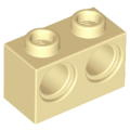 Lego NEW - Technic Brick 1 x 2 with Holes~ [Tan]