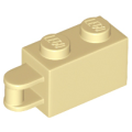 Lego NEW - Brick Modified 1 x 2 with Bar Handle on End - Bar Flush with Edge~ [Tan]