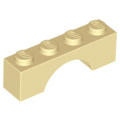 Lego Used - Arch 1 x 4~ [Tan]