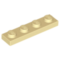 Lego Used - Plate 1 x 4~ [Tan]