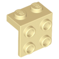 Lego Used - Bracket 1 x 2 - 2 x 2~ [Tan]