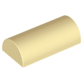 Lego NEW - Slope Curved 2 x 4 Double (Undetermined Type)~ [Tan]