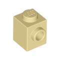 Lego NEW - Brick Modified 1 x 1 with Stud on Side~ [Tan]