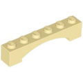 Lego Used - Arch 1 x 6 Raised Arch~ [Tan]