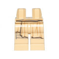Lego NEW - Hips and Legs with SW Frayed Robe and Wrappings on Right Leg Pattern~ [Tan]