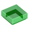 Lego NEW - Tile 1 x 1~ [Trans-Green]