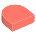 Lego NEW - Tile Round 1 x 1 Half Circle Extended~ [Coral]