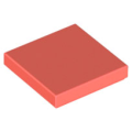 Lego NEW - Tile 2 x 2 with Groove~ [Coral]
