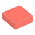 Lego NEW - Tile 1 x 1 with Groove~ [Coral]