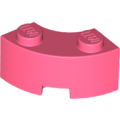 Lego NEW - Brick Round Corner 2 x 2 Macaroni with Stud Notch and Reinforced Underside~ [Coral]