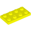 Lego NEW - Plate 2 x 4~ [Neon Yellow]