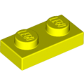 Lego NEW - Plate 1 x 2~ [Neon Yellow]