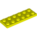 Lego NEW - Plate 2 x 6~ [Neon Yellow]