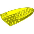 Lego NEW - Aircraft Fuselage Forward Bottom Curved 6 x 10 with 3 Holes~ [Neon Yellow]