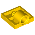 Lego NEW - Plate Modified 2 x 2 with Pin Hole - Full Cross Support Underneath~ [Yellow]
