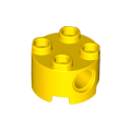 Lego NEW - Brick Round 2 x 2 with Pin Holes~ [Yellow]