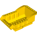 Lego Used - Vehicle Tipper Bed 12 x 8 x 5 with Fixed (Same Color) Hinge Plate (18926 / 44~ [Yellow]