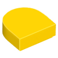 Lego NEW - Tile Round 1 x 1 Half Circle Extended~ [Yellow]
