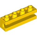 Lego Used - Brick Modified 1 x 4 with Channel~ [Yellow]