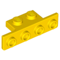 Lego NEW - Bracket 1 x 2 - 1 x 4 with Two Rounded Corners at the Bottom~ [Yellow]