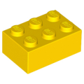 Lego Used - Brick 2 x 3~ [Yellow]