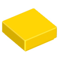 Lego NEW - Tile 1 x 1 with Groove~ [Yellow]