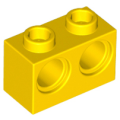 Lego Used - Technic Brick 1 x 2 with Holes~ [Yellow]