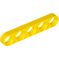Lego Used - Technic Liftarm Thin 1 x 5~ [Yellow]