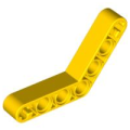 Lego Used - Technic Liftarm Modified Bent Thick 1 x 7 (4 - 4)~ [Yellow]