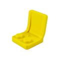 Lego Used - Minifigure Utensil Seat / Chair 2 x 2 with Center Sprue Mark~ [Yellow]