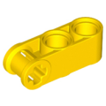 Lego Used - Technic Axle and Pin Connector Perpendicular 3L with 2 Pin Holes~ [Yellow]