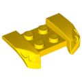 Lego NEW - Vehicle Mudguard 2 x 4 with Headlights Overhang~ [Yellow]