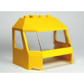 Lego Used - Windscreen 4 x 6 x 4 Cab with Hinge and 1 x 4 Bottom Cutout with Trans-Clear ~ [Yellow]