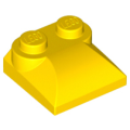 Lego Used - Slope Curved 2 x 2 x 2/3 with 2 Studs and Curved Sides~ [Yellow]