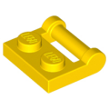 Lego NEW - Plate Modified 1 x 2 with Bar Handle on Side - Closed Ends~ [Yellow]