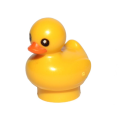 Lego NEW - Yellow Duckling with Black Eyes and Orange Beak Pattern
