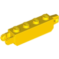 Lego NEW - Hinge Brick 1 x 4 Locking with 1 Finger Vertical End and 2 Fingers VerticalEn~ [Yellow]