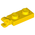 Lego NEW - Plate Modified 1 x 2 with Clip on End (Horizontal Grip)~ [Yellow]