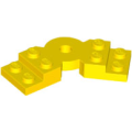 Lego NEW - Plate Modified 2 x 6 x 2/3 Bent~ [Yellow]