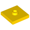 Lego NEW - Plate Modified 2 x 2 with Groove and 1 Stud in Center (Jumper)~ [Yellow]