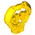 Lego Used - Hero Factory Chest Badge with 'H' and Flat Bottom~ [Yellow]