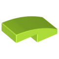 Lego NEW - Slope Curved 2 x 1 x 2/3~ [Lime]